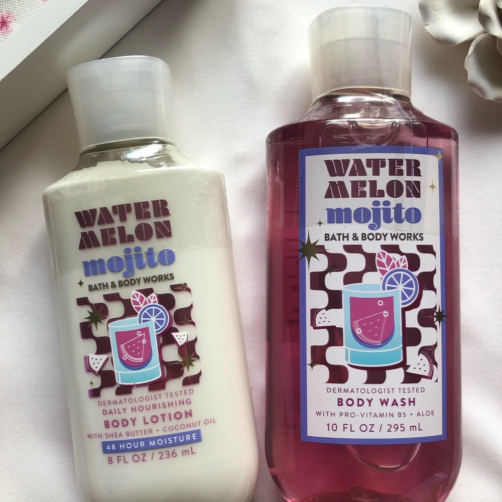 Bath & Body Works Watermelon Mojito Body Wash and Lotion
